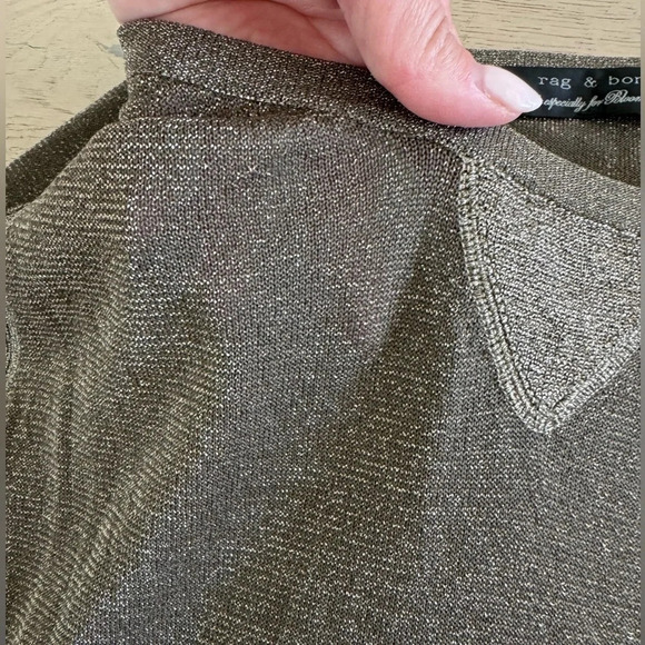 Rag & Bone metallic crew neck - Picture 3 of 8